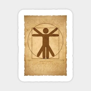 Vitruvian Stickman Magnet