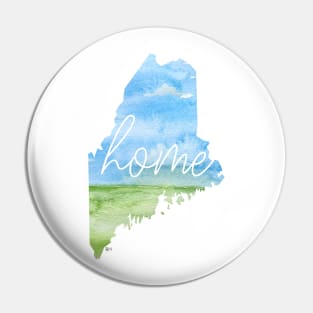 Maine Home State Pin