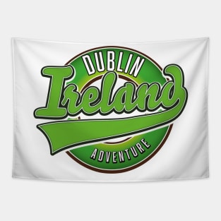 ireland dublin vintage logo Tapestry