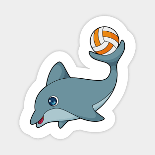 Dolphin Volleyball player Volleyball Magnet