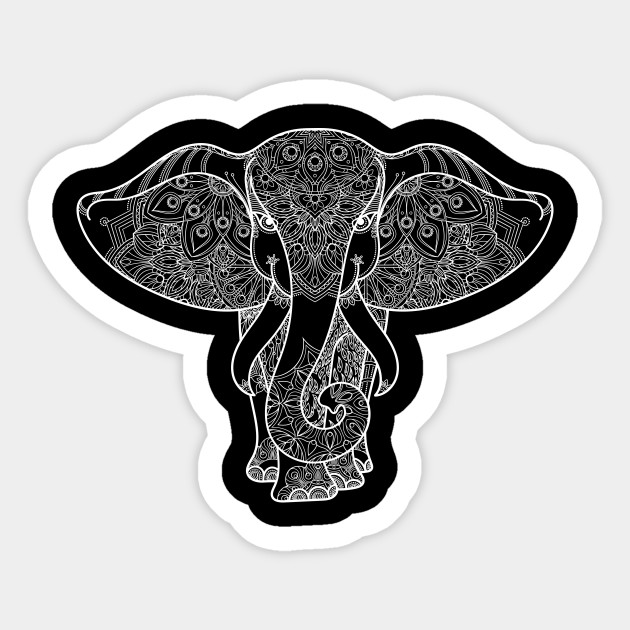 Abstract Elephant Elephant Sticker Teepublic
