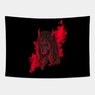 Devil girl (background) Tapestry