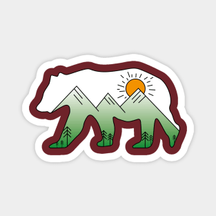 Bear Mountain, Mountains inside a bear Magnet