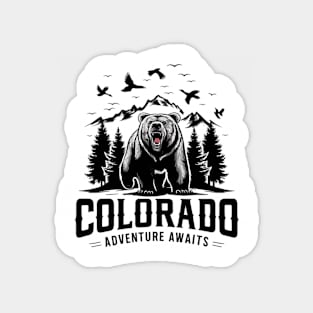 Colorado Adventure Awaits bear vintage Magnet