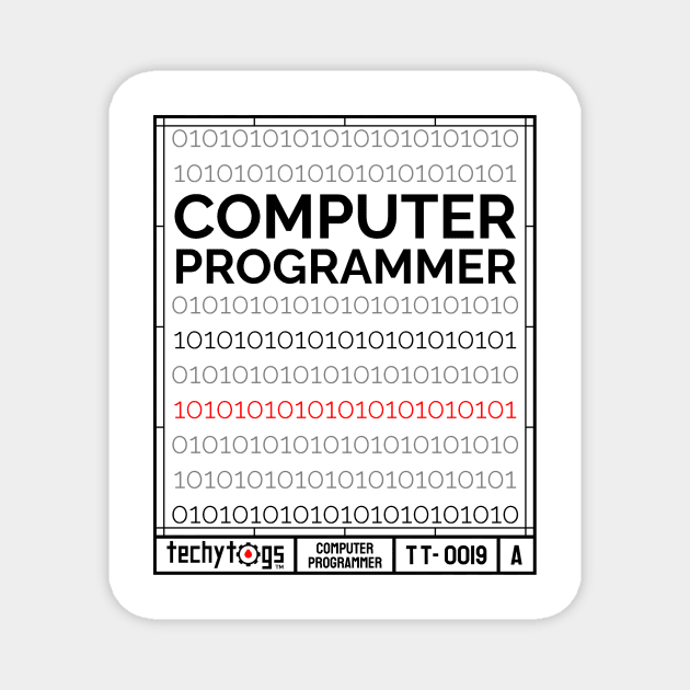 Computer Programmer Magnet by techy-togs