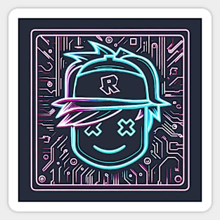 Neon Roblox Boy Sticker - Download Cool Roblox Stickers for Free