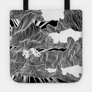 Clouds - chalkboard, hand drawn, pattern Tote