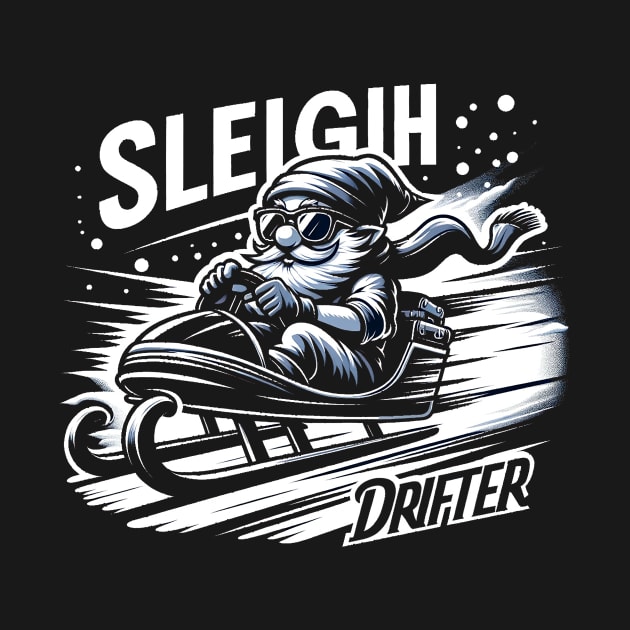 Sleigh Drifter - Gnome in Snowy Power-Slide by PixelProphets