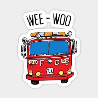 Wee Woo - Firefighter Magnet