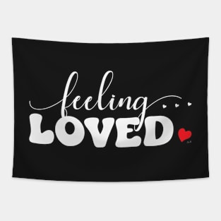 Valentines Feeling Loved Graphic Print Tapestry