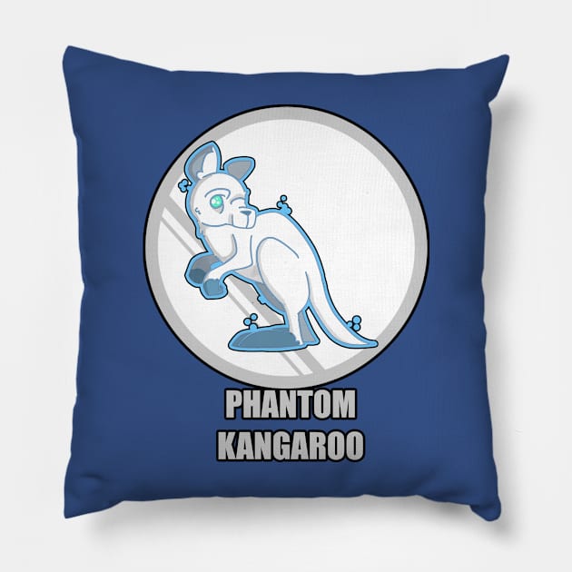 Phantom Kangaroo Pillow by Jason DeWitt