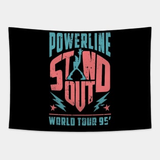 Powerline - Stand Out - World Tour 95' - Vintage BluePink Tapestry