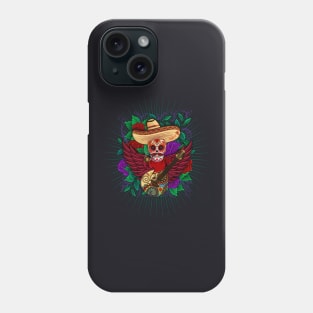 Funny Sugar Skull Music Lover Phone Case