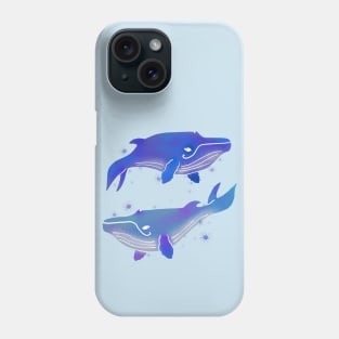 Abstract whales Phone Case