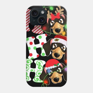 Ho Ho Ho Funny Christmas For Dachshund Lovers Phone Case