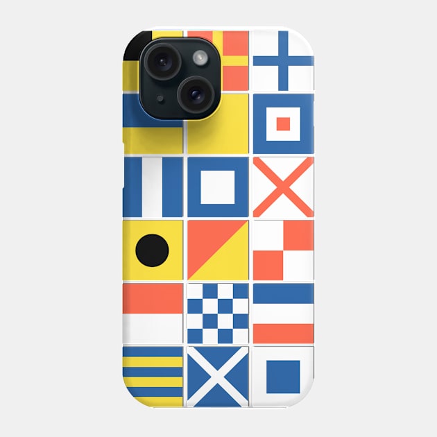 Nautical Flags Phone Case by CafePretzel