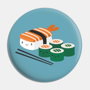 Kawaii Sushi T-Shirt Pin