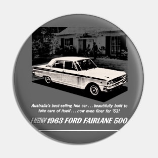 63 FORD FAIRLANE - advert Pin