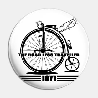 High wheel penny farthing bikepacking Pin