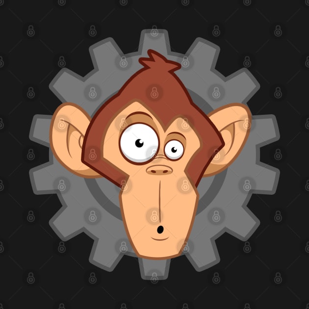 Monkey Machine Logo (Head) by AndysocialIndustries