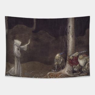 Brother St Martin and the Three Trolls by John Bauer Tapestry