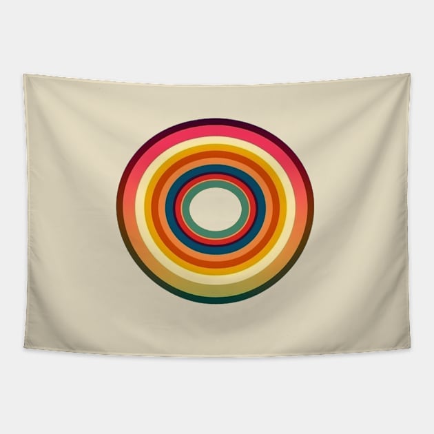 Rainbow Ellipse Tapestry by KOTYA