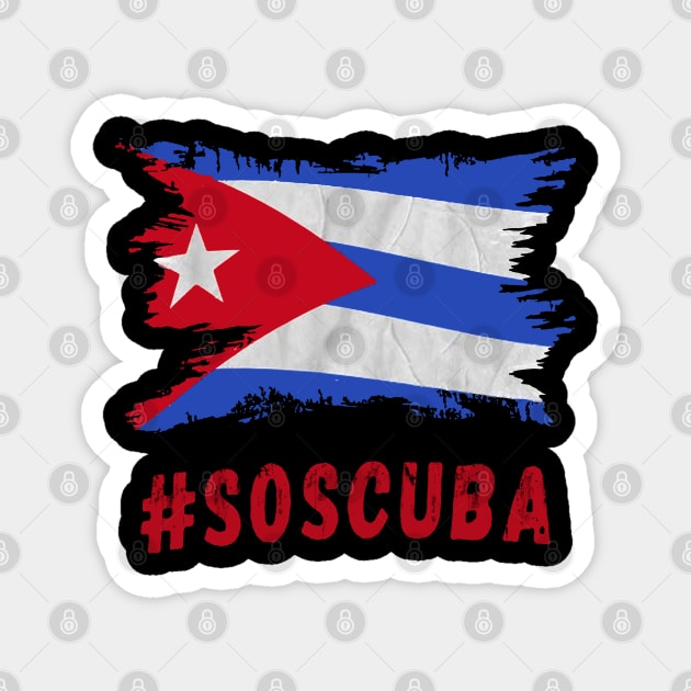 Cuba Libre Freedom Vintage SOSCuba Magnet by dyazagita