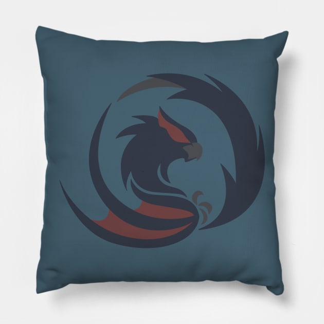 Lurking Predator - Nargacuga Pillow by kinokashi