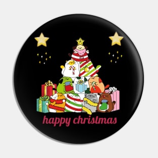 t-shirt happy christmas with cats 2020 Pin