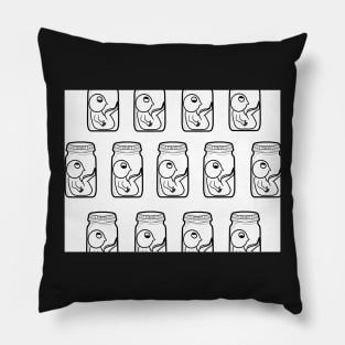 Man in a Jar Pattern Pillow