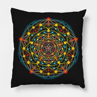 neural mandala 2 Pillow