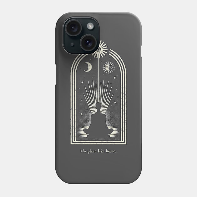 No Place Like Home Meditation Phone Case by lynxdesign.co