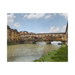 Shops Spanning The Arno River T-Shirt