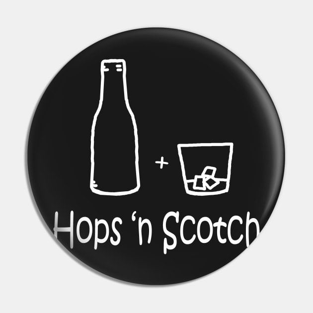 Hops 'n Scotch White Pin by PelicanAndWolf