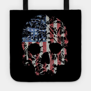 Splattered Skull Flag Tote