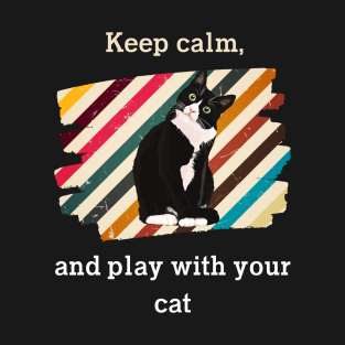 Cat t shirt - Keep calm and love cat T-Shirt