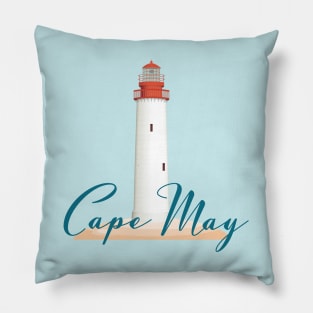 Cape May NJ Lighthouse on New Jersey Shore Pillow