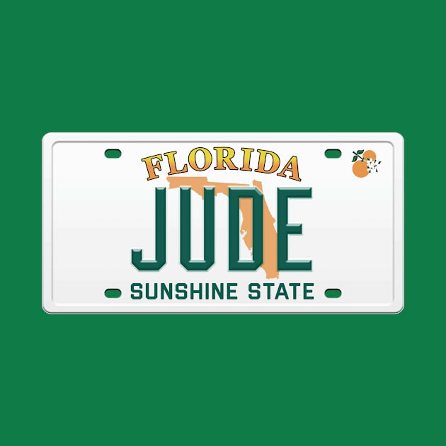 Jude License Plate - FL by Tee_IRL