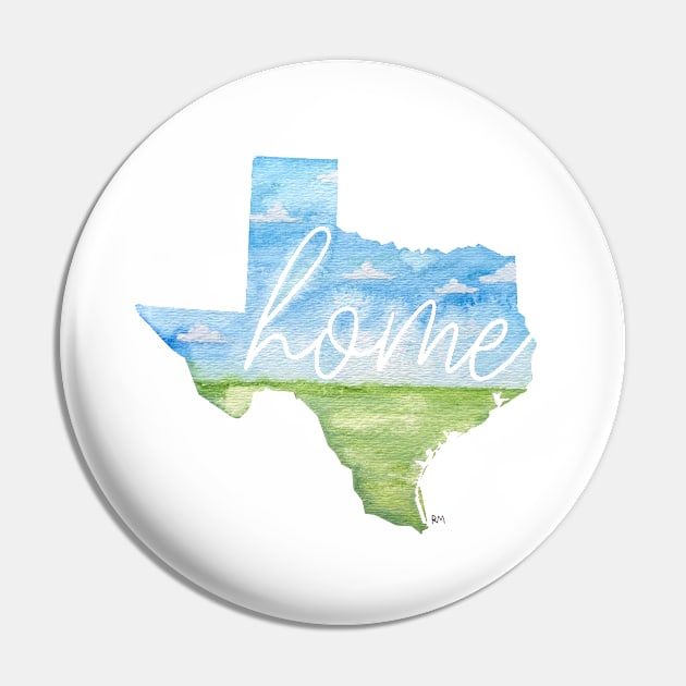 Texas Home State Pin by RuthMCreative