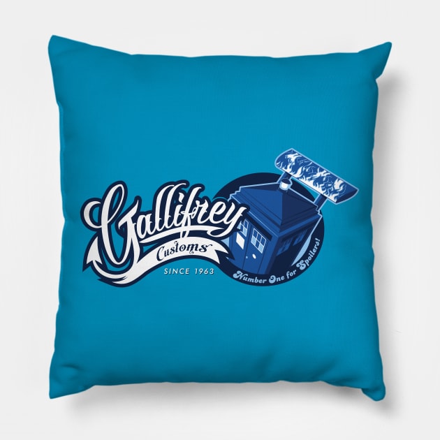 Gallifrey Customs Pillow by DCLawrenceUK