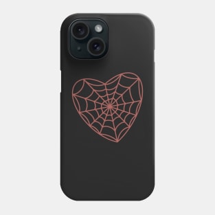 Web Heart Phone Case