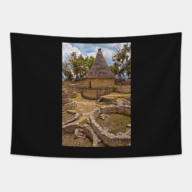 Roundhouse Kuelap, Peru Tapestry by bulljup