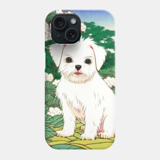 Malshi Dog in the Woods Cute Shih Tzu Maltese Phone Case