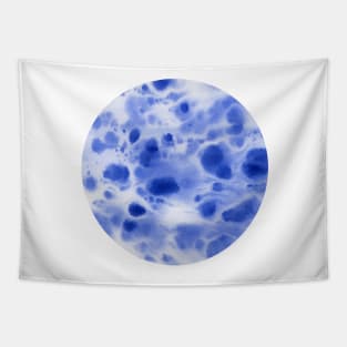 Blue travertine (circle) Tapestry