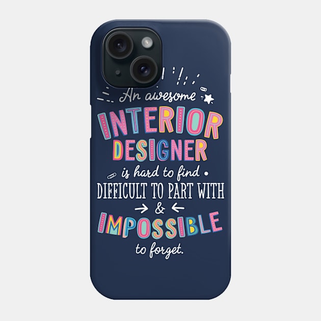 An awesome Interior Designer Gift Idea - Impossible to Forget Quote Phone Case by BetterManufaktur