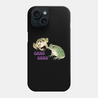 Gang Gang Frog Funny Cute Japanese Art Style Ukiyoe Meme Viral Phone Case