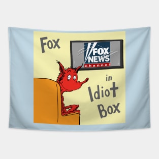 Fox in Idiot Box Tapestry