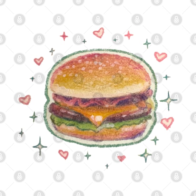 Burger lover by Katfish Draws