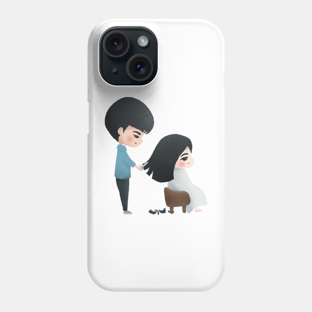 It's Ok Not To Be Ok Haircut Phone Case by shopfindingbeni