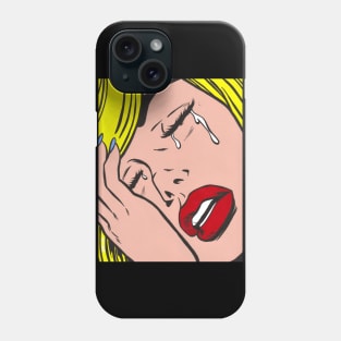 Blonde Sad Comic Girl Phone Case